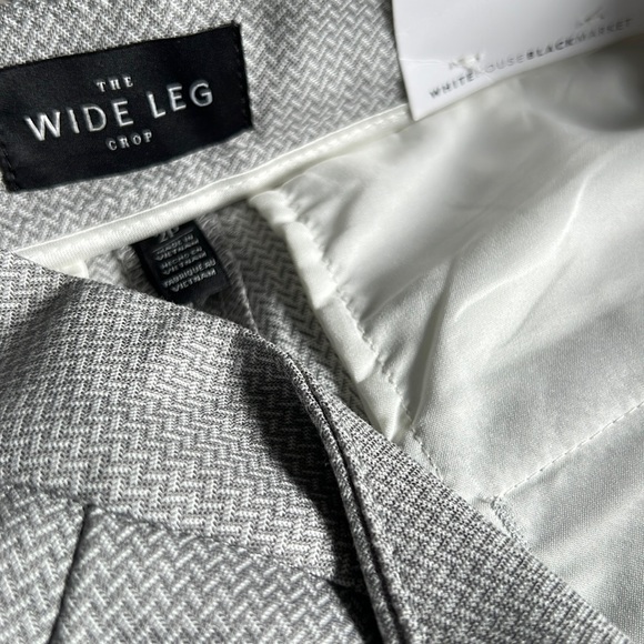 ⭐️HP⭐️NWT WHBM Petite Wide Leg Crop Pants - Picture 6 of 9